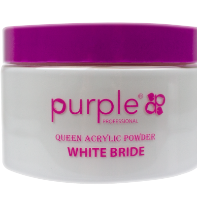 PURPLE Queen Acrylic Powder White Bride 200 GR
