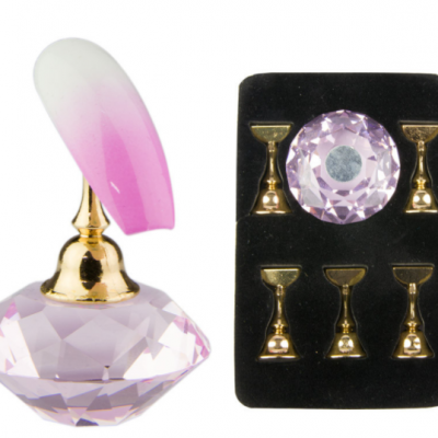 Suporte magnético de suporte para padrões e decorações - diamante rosa número 5