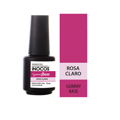 INOCOS VERNIZ GEL GUMMY BASE PINK 15ML