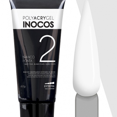 Polyacrygel Inocos em Bisnaga 2 - Branco Ponta 60g