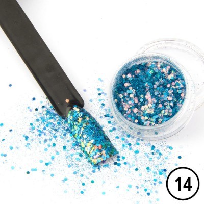 Efeito After Party - pó para unhas de joias 1g No. 14