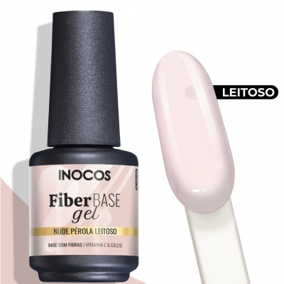 INOCOS FIBER BASE COVER NUDE PÉROLA LEITOSO 15 ML