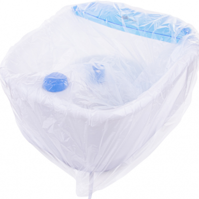 Sacos de folha de pedicure HDPE 50x50 + 2 abas - 50 unidades