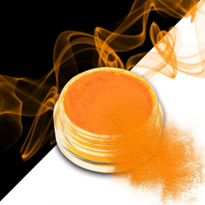 Smoke Nails efeito de fumaça laranja luz neon No.04