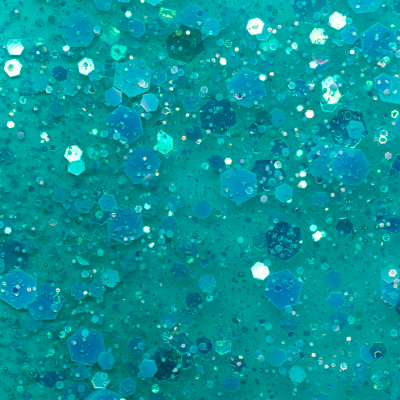 Verniz Gel Andreia BP3 - Azul-aquático translúcido com glitter holográfico