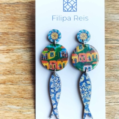 Brincos Ribeirinha c/sardinhas