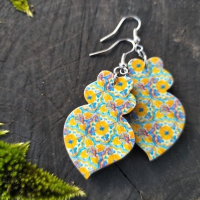 Brincos anzol Coração de Viana