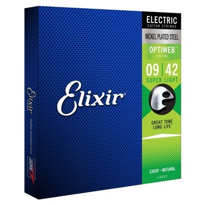 Elixir 19002 OPTIWEB CORDAS GUITARRA ELETRICA , 9-42