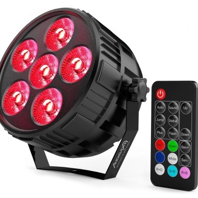 Audibax Montana 36 Mini RGBw 4 in 1 Foco Led Discoteca 36w + comando