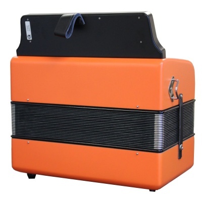 Concertina Hohner - Compadre FBbEb Laranja Silver Grill(FÁ)