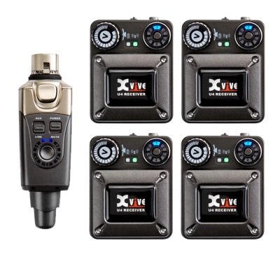 XVIVE U4R4 (1 EMISSOR + 4 RECEPTORES) IN-EAR