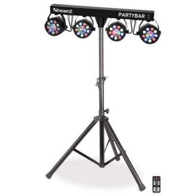 BEAMZ PARTY BAR3 MULTI LED RGBW COM TRIPÉ  4 PAR