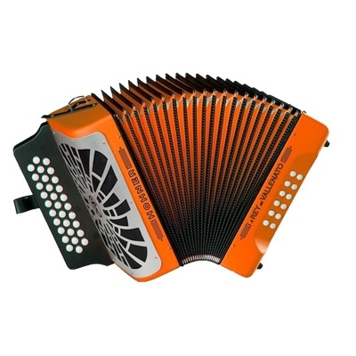 CONCERTINA HOHNER COMPADRE GCF ORANGE SILVER GRILL (SOL)