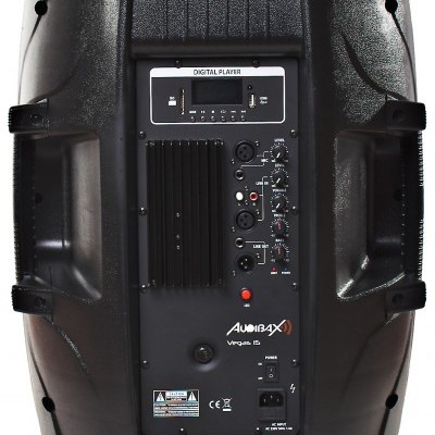ADX Coluna amplificada 15'' com efeitos luminosos leitor pen USB/SD e Bluetooth 800W
