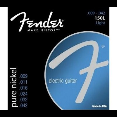 Fender Cordas Para Guitarra Elétrica 150L Pure Nickel Ball End (009-042)
