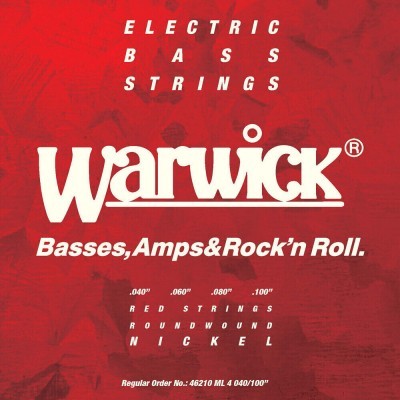 WARWICK RED STRINGS BASS SET MEDIUM LIGHT .040-.100