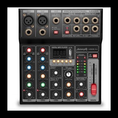 ADX MG05 XU Mesa de mistura de 5 Canais com Interface de Audio/ USB