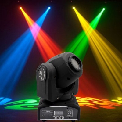 ADX MOVING HEAD Led 10w branco + 7 cores. 7 Gobos + Spot Fixos