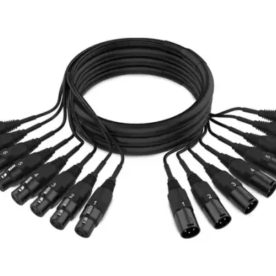 CABO ADX MULTICORE MC-XLR8 3M 8XLR MACHO/8XLR FEMEA