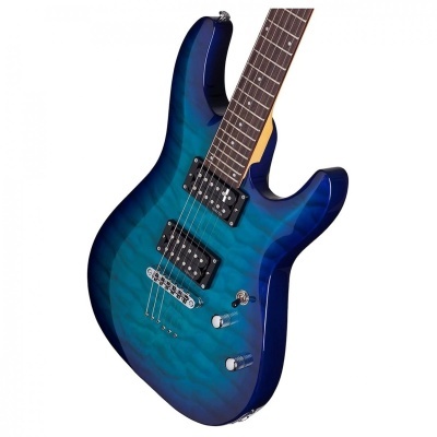Schecter C-6 Plus, Ocean Blue Burst