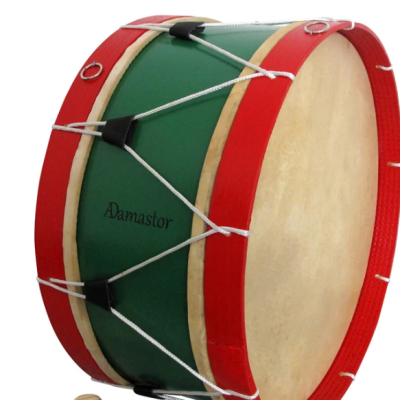 BOMBO TRADICIONAL ADAMASTOR Nº6 45CM VERMELHO/ARO VERDE