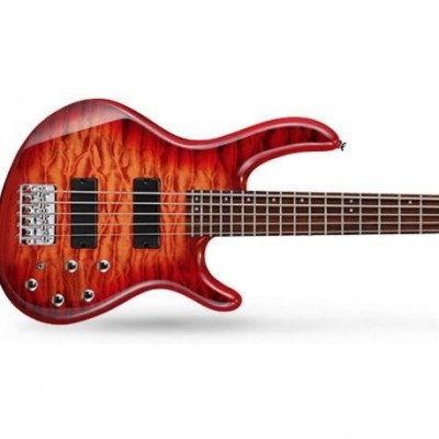 Cort Action DLX V Plus-CRS Baixo Eléctrico Cherry Red Sunburst