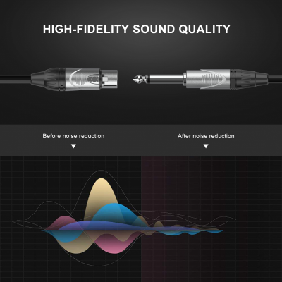 CABO MICROFONE XLR FEMEA /JACK MONO ADX 6M