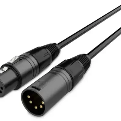 ADX CABO DMX SILVER BLACK 5 Pinos 3 Metros