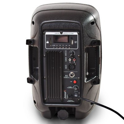 ADX Coluna amplificada 8'' com efeitos luminosos leitor pen USB/SD e Bluetooth 200W