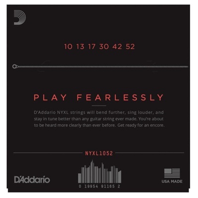 D'Addario NYXL1052 Light/Heavy 10-52