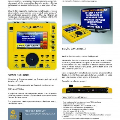 M LIVE OKYWEB 4 - REPRODUTOR/EDITOR MIDI E MP3