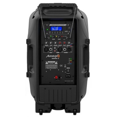 ADX Denver 12 Coluna PA Ativo12” c/ Bateria Rodas+2 Microfones