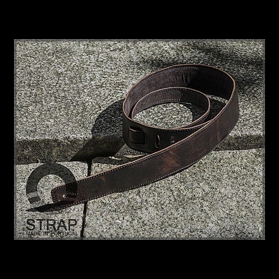 STRAP ST3 ALMOFADADA EM PELE CASTANHA