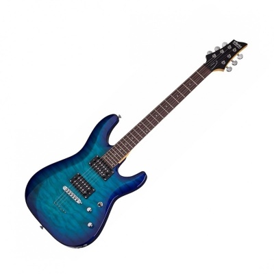 Schecter C-6 Plus, Ocean Blue Burst