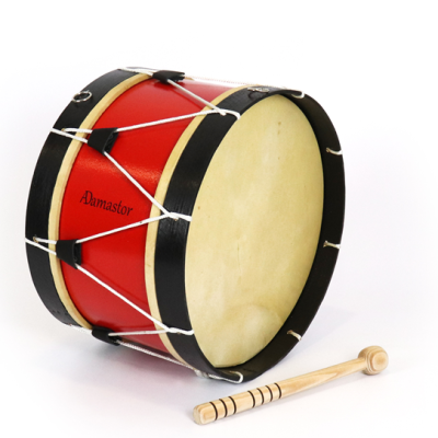BOMBO TRADICIONAL ADAMASTOR Nº3 35CM VERMELHO/ARO PRETO