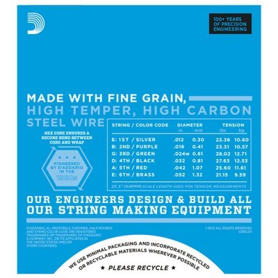 D'ADDARIO EXL110 NICKEL WOUND, REGULAR LIGHT, 10-46  (3 Pack)