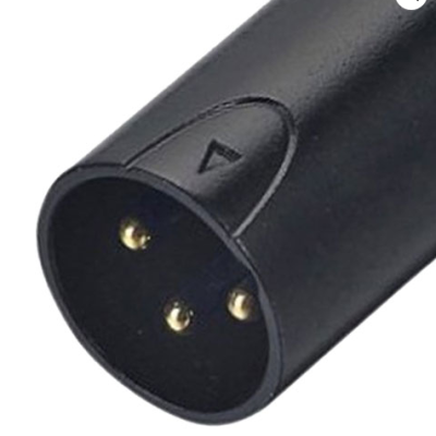 FICHA XLR MACHO PRETO ADX