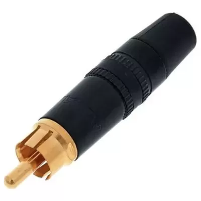 REAN NYS373-0 Ficha RCA macho metálica Preto