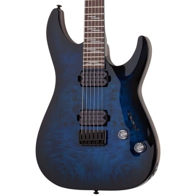 Schecter OMEN Elite 6 See Thru Blue Burst