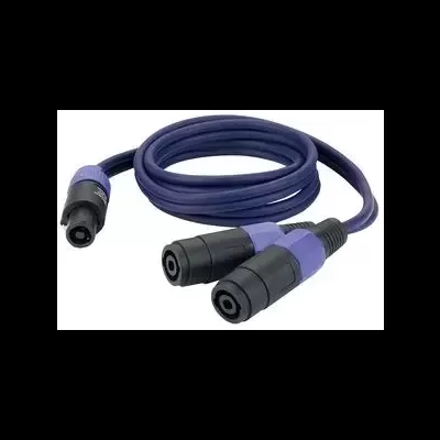 DAP AUDIO FS13150 Cabo Divisor Speakon Macho 2 pólos /2 Fêmeas, 1,5 m
