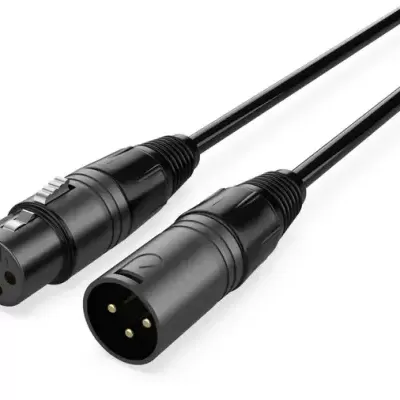 Cabo DMX ADX Prata Preto 3 Pinos 10 M