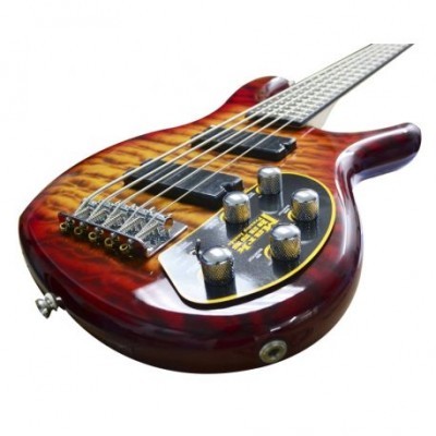 Cort Action DLX V Plus-CRS Baixo Eléctrico Cherry Red Sunburst
