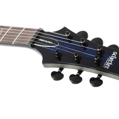 Schecter OMEN Elite 6 See Thru Blue Burst