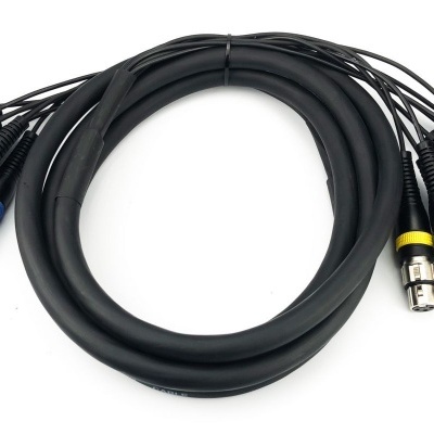 Cabo 8XLR Macho/8XLR Fêmea 10 Metros ADX