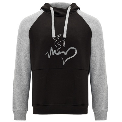 Sweat c/ Capuz Ginástica Coração c/ Cristais e Flex