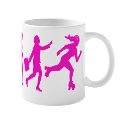 Caneca Evolução Humana Patinagem