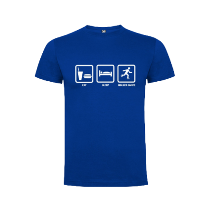 Tshirt Homem e Criança - Eat/Sleep/Roller