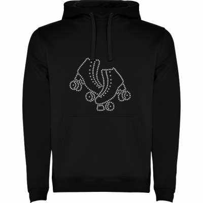 Sweat c/ Capuz Patins c/ Cristais