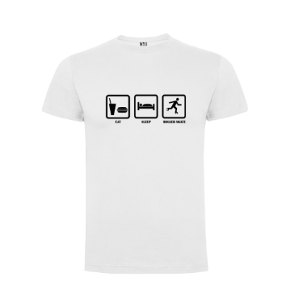 Tshirt Homem e Criança - Eat/Sleep/Roller