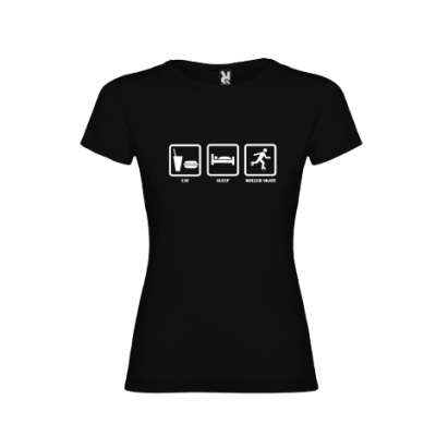 Tshirt Senhora - Eat/Sleep/Roller